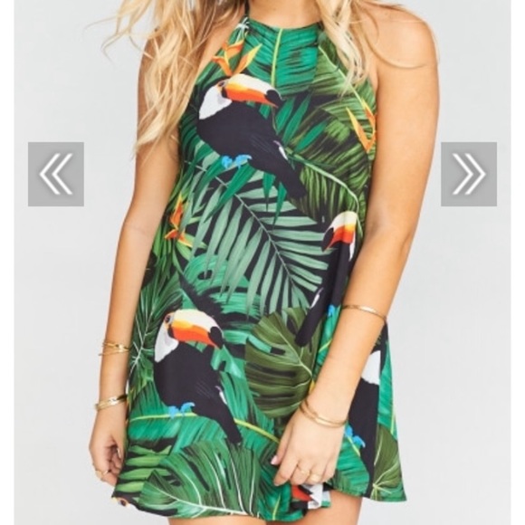 Show Me Your MuMu Dresses & Skirts - NWT Show Me Your Mumu Katy Halter Dress Toucan S